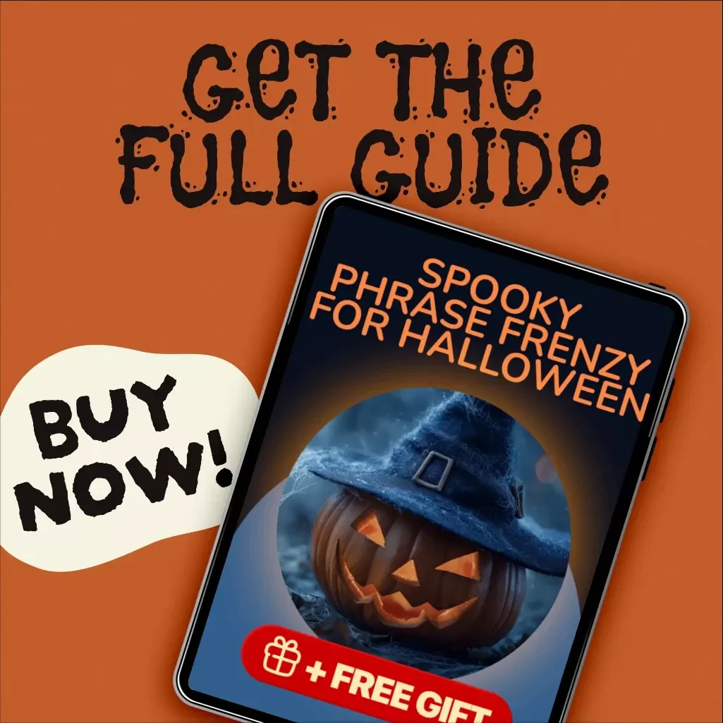 Spooky Phrase Frenzy for Halloween | Printable “Finish the Phrase” Halloween Game | Digital Download Guide & Party Fun