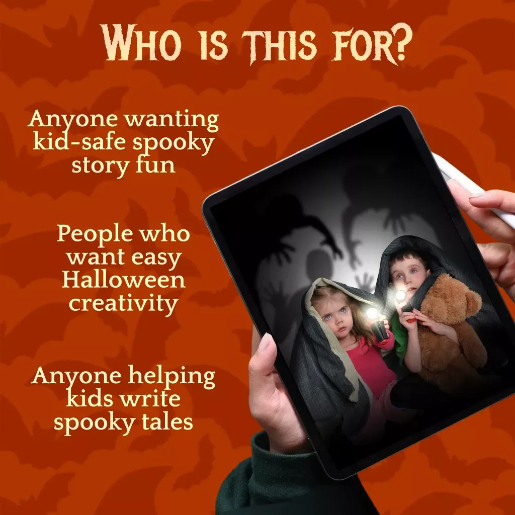 Tiny Tales of Spooky Fun | Digital Kids Guide with Spooky Short Stories for Kids, Creative Writing Prompts, Halloween Story Ideas & AI Tips for Parents and Teachers