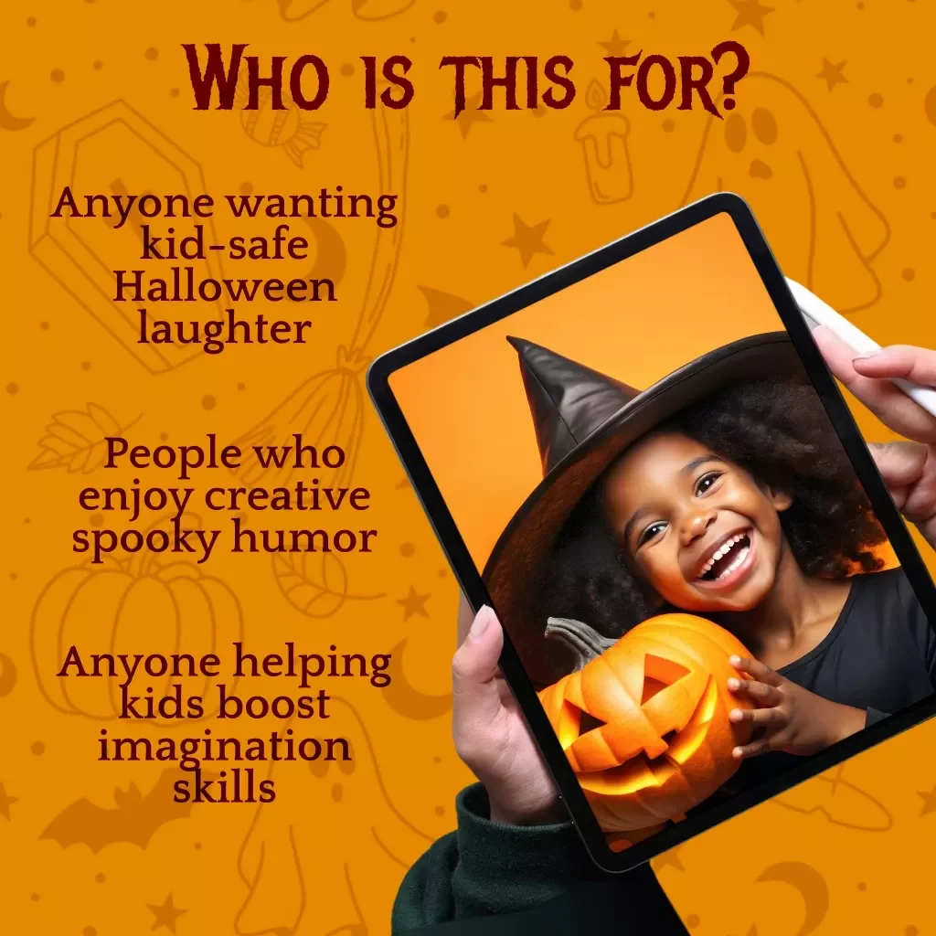 Ghoulish Giggles: A Kid-Friendly Guide to Spooky Halloween Jokes – Fun Spooky Jokes for Kids, DIY Halloween Humor, Ghosts, Monsters & Pumpkin Laughs