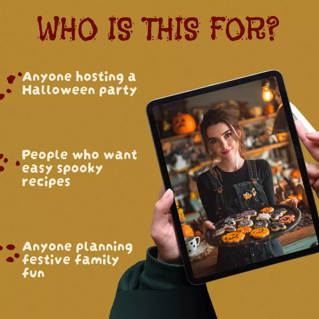 Spooky Halloween Party Recipes | eBook for Creepy Cocktails, Haunted Punches, Witch’s Brew Mocktails, Spooky Appetizers, Monster Mains & Terrifying Desserts | Digital Download for Halloween Party Food Ideas