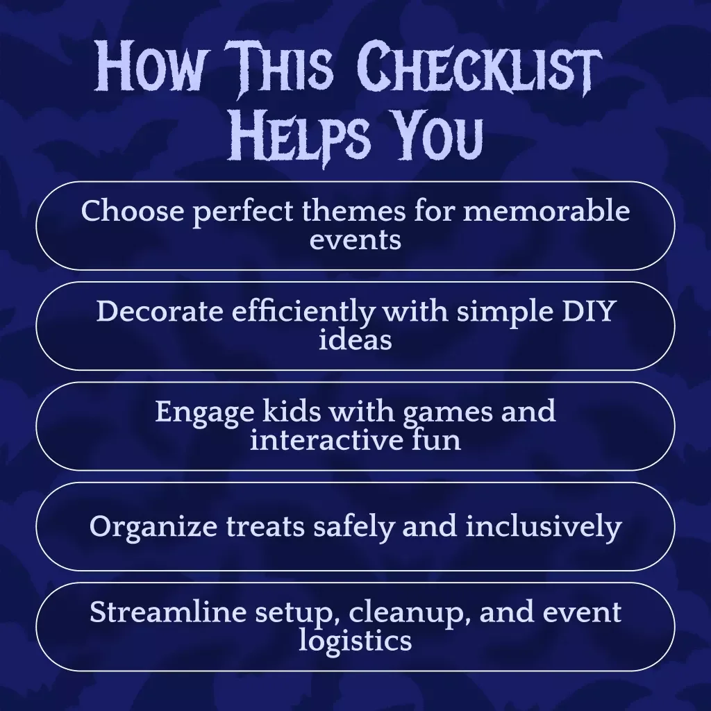 Spook‑tacular Trunk‑or‑Treat Checklist | Halloween Trunk or Treat Ideas Digital Download for Creative Party Planning