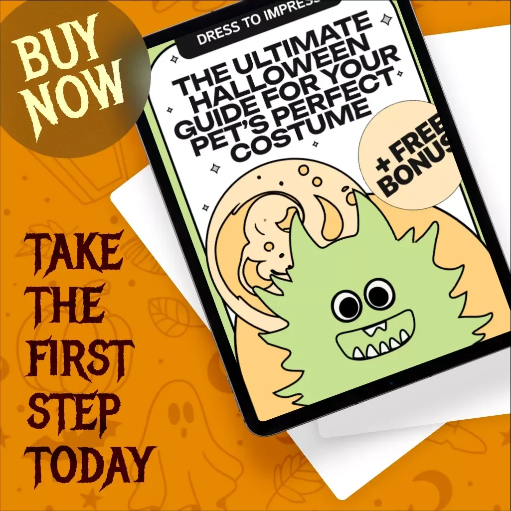 Dress to Impress: The Ultimate Halloween Guide for Your Pet’s Perfect Costume | Digital Download eBook | Halloween Pet Costume Guide, DIY Ideas & Safety Tips
