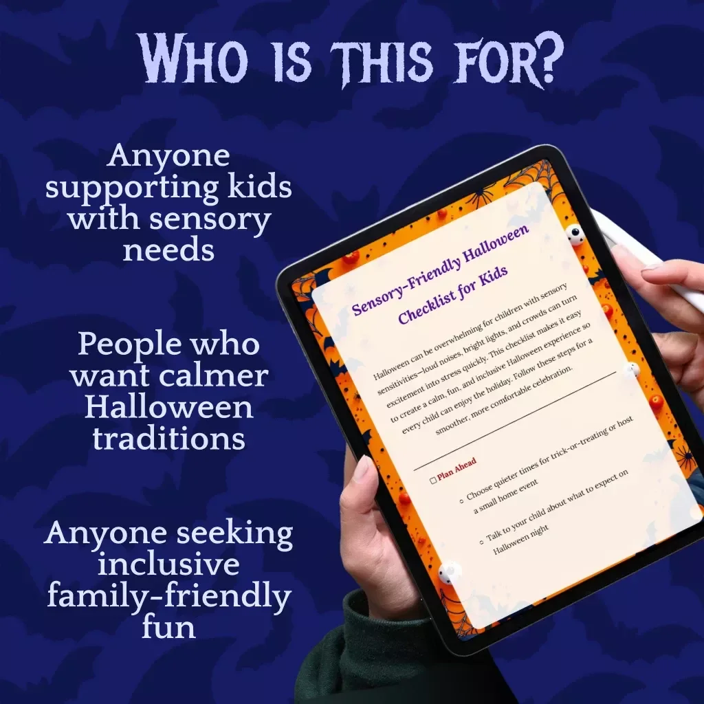 Sensory-Friendly Halloween Checklist for Kids | Printable Digital Download Guide for Parents | Autism & Special Needs Halloween Planner