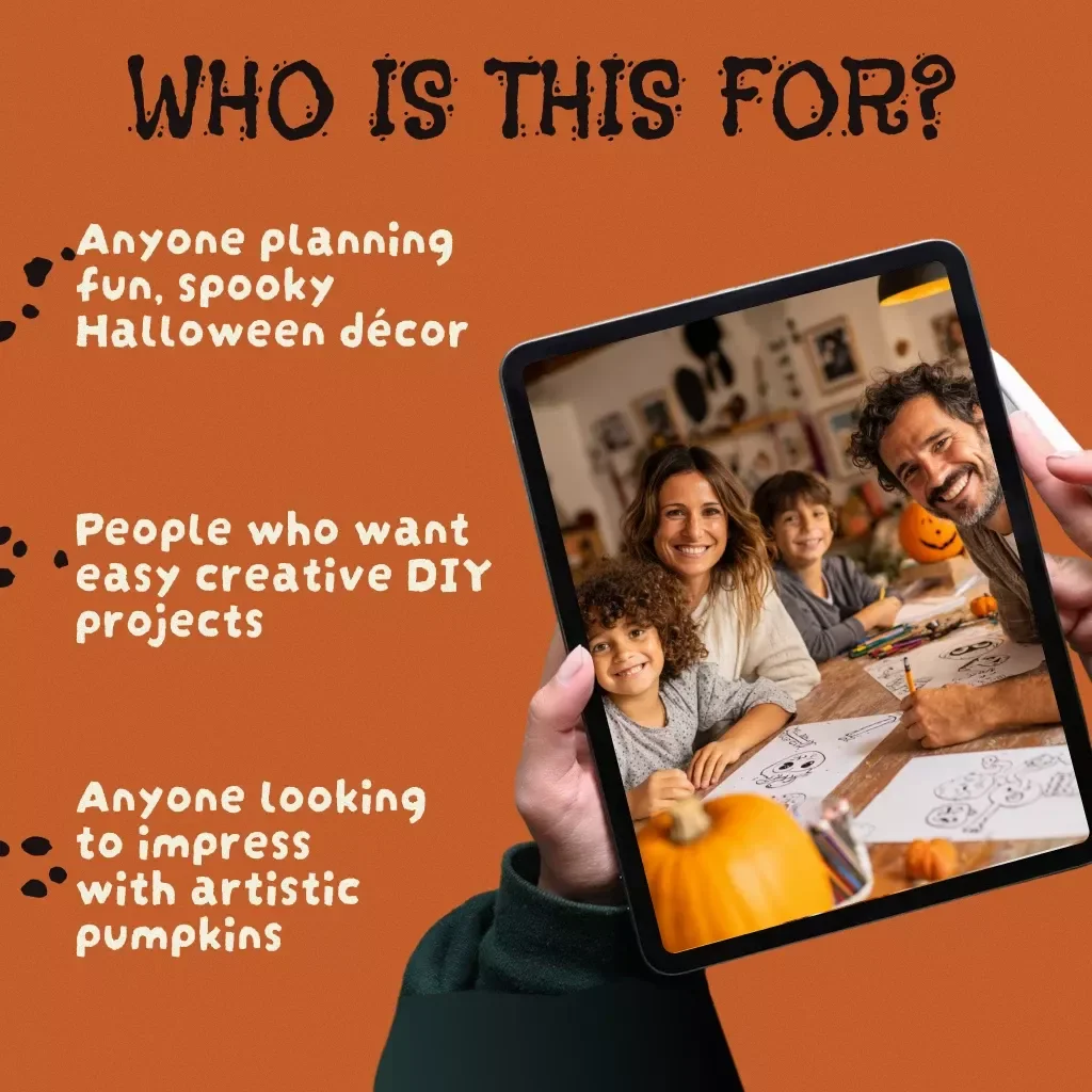 Creepy & Creative Pumpkin Painting Checklist | Halloween Pumpkin Painting Ideas | Spooky DIY Digital Download