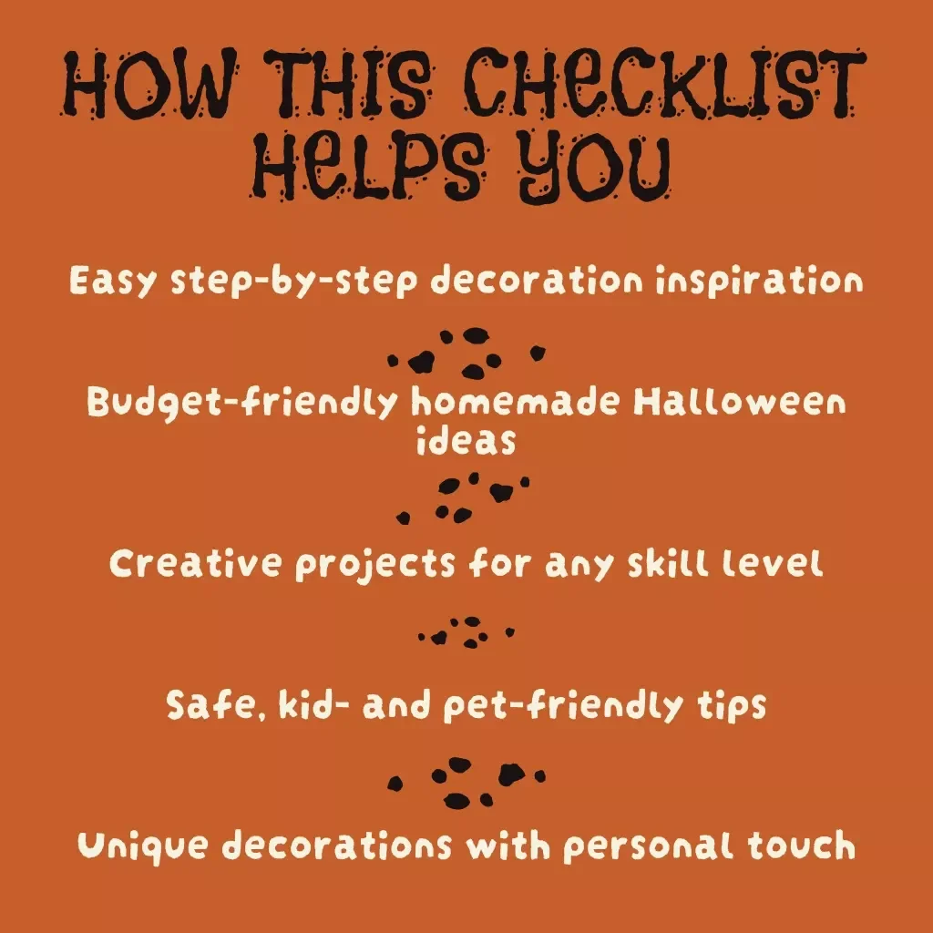 Homemade Halloween Decoration Checklist | DIY Halloween Ideas | Spooky, Cute & Creative Homemade Halloween Decoration Ideas Guide