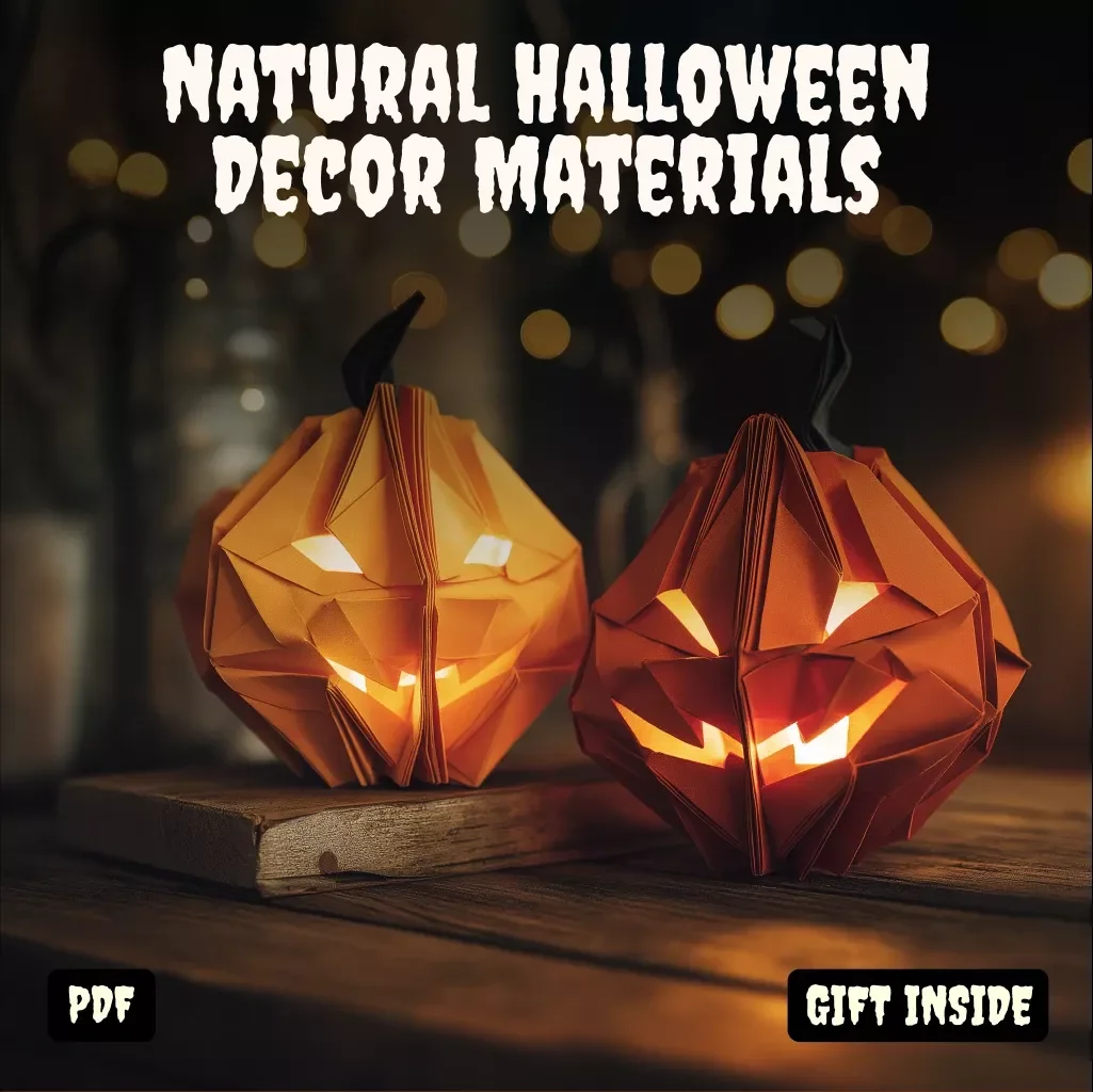 Natural Halloween Decor Materials Guide | Eco-Friendly Halloween Decorations, DIY Ideas, Sustainable Seasonal eBook Digital Download