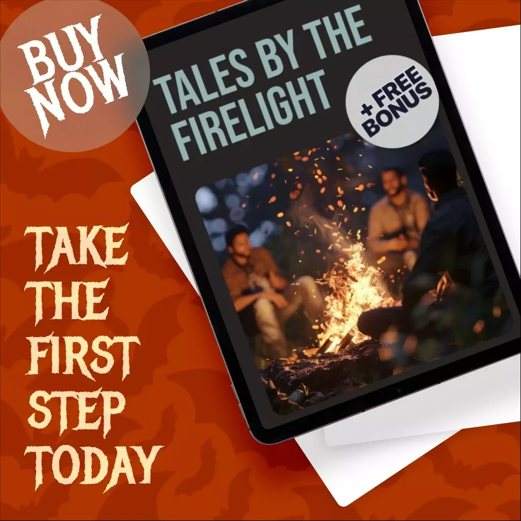 Tales by the Firelight | Spooky Campfire Stories eBook | Digital Download Guide for Storytelling, Performance Tips, and Creating Traditions