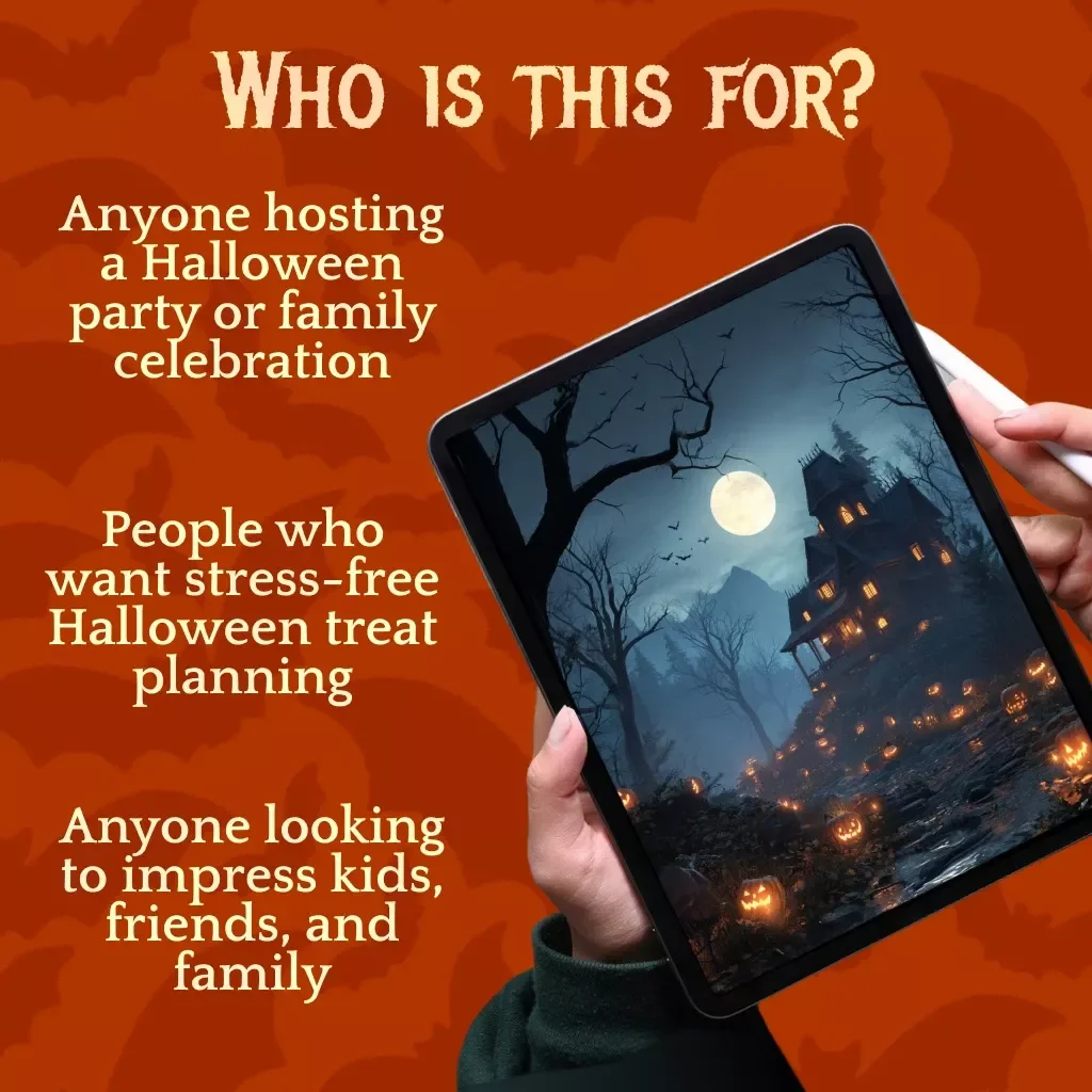 Spooky Halloween Treats Checklist – Ultimate Digital Download Guide for Halloween Party Ideas, Fun Spooky Snacks, No-Bake & Healthy Halloween Recipes, DIY Decorations, and Stress-Free Planning