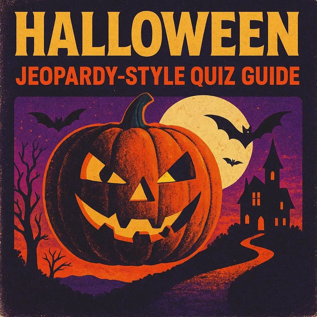 Halloween Jeopardy-Style Quiz Guide | Digital Download for Parties, Teachers, and Fun Halloween Games