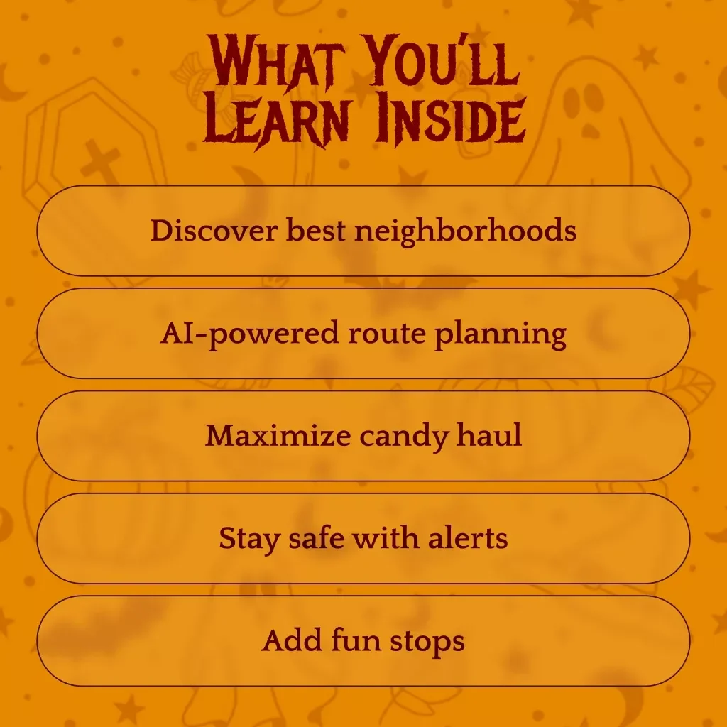 The Ultimate Trick-or-Treat Route Map | Halloween eBook | Digital Download Guide for Planning the Best Candy Haul Night