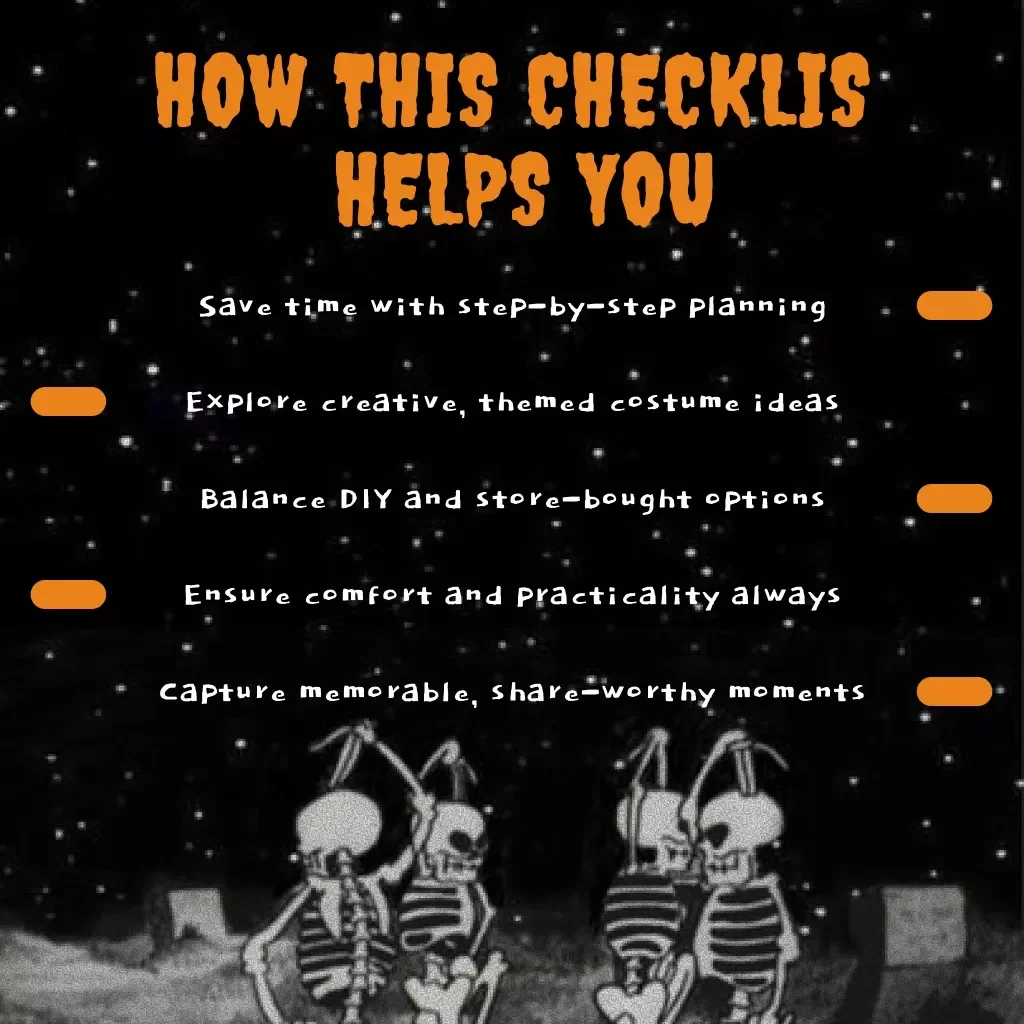Fantastic 4-Person Halloween Costume Checklist | Digital Download Guide for Friends, Families & Groups | Fun, Spooky, and Creative 4 Person Halloween Costumes