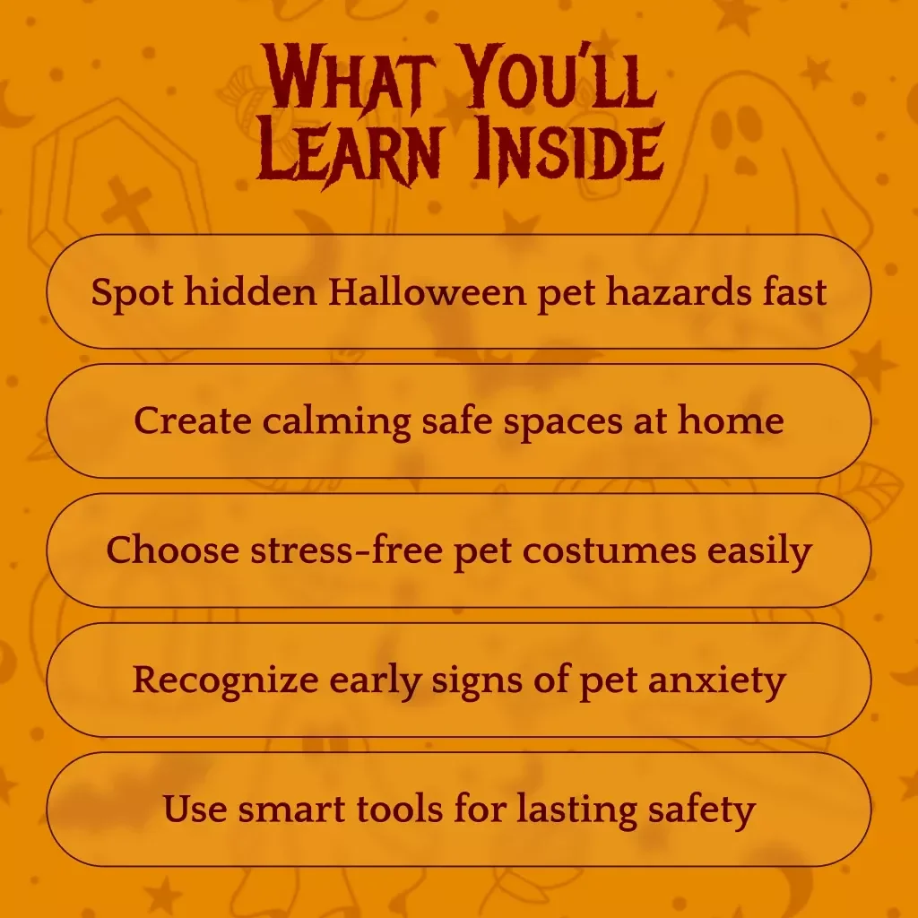 Pet Safety & Comfort Guide for Halloween | Digital Download eBook for Pet Parents | Keep Dogs & Cats Calm, Safe, and Stress-Free During Halloween