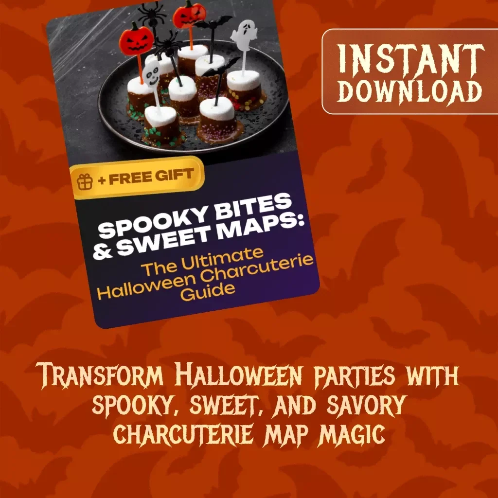 Spooky Bites & Sweet Maps: The Ultimate Halloween Charcuterie Guide | Halloween Charcuterie Map eBook, Digital Party Food Ideas, DIY Entertaining Inspiration