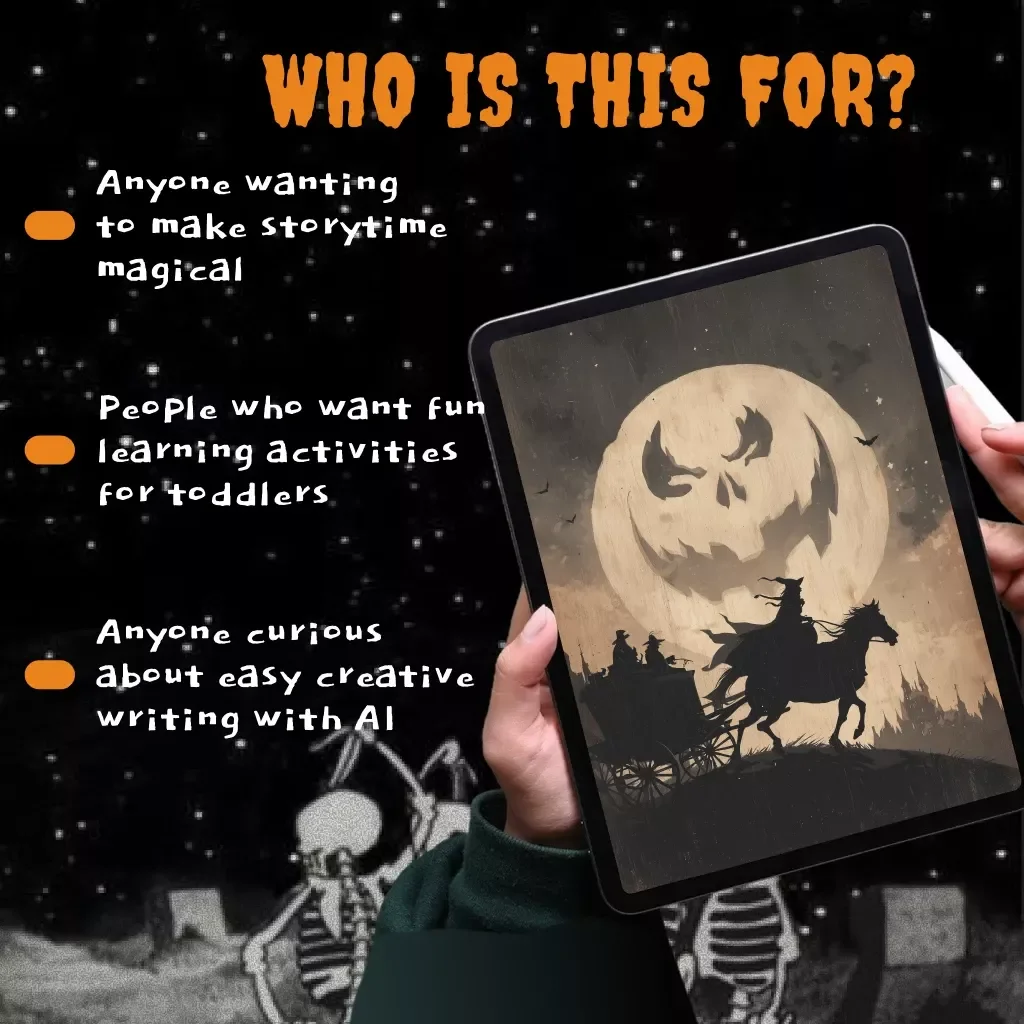 Tiny Tales with Gentle Chills | Spooky Stories for Toddlers | Digital Storytelling Guide for Parents & Educators | Creative Prompts, Safe Scare Tips & AI Tools