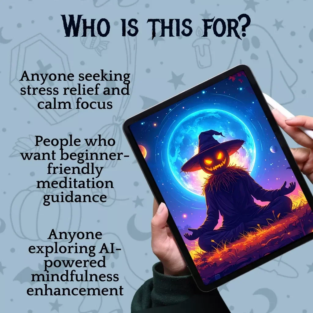 Haunted Meditation Flow: A Guided Calm Routine | Digital Download Guide for Relaxation, Mindfulness & AI-Powered Meditation