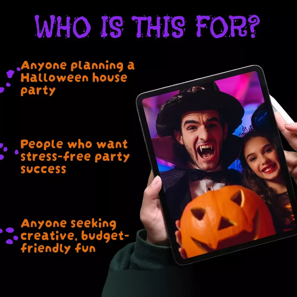 Frightfully Fun: The Complete Flow for a Halloween House Party | Digital eBook Guide with Entry, Games & Goodbye Rituals