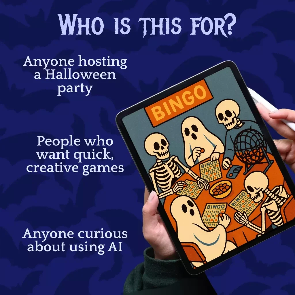 Spooktacular Bingo: How to Use AI to Design Halloween Bingo Cards Effortlessly | Digital Guide for Teachers, Parents & Party Planners | Use AI to Design Halloween Bingo Cards Easily