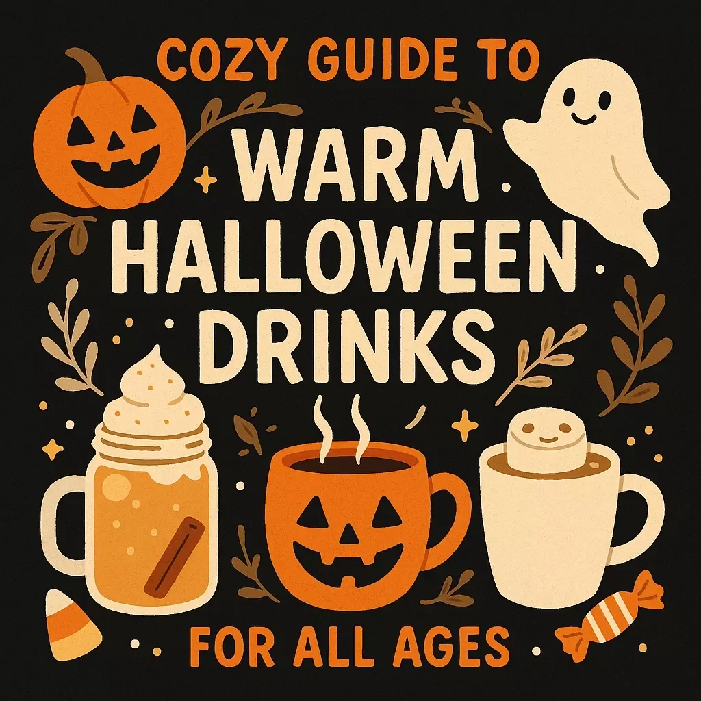 Cozy Guide to Warm Halloween Drinks for All Ages | Ebook of Spooky Hot Chocolate, Cider, and Family-Friendly Recipes