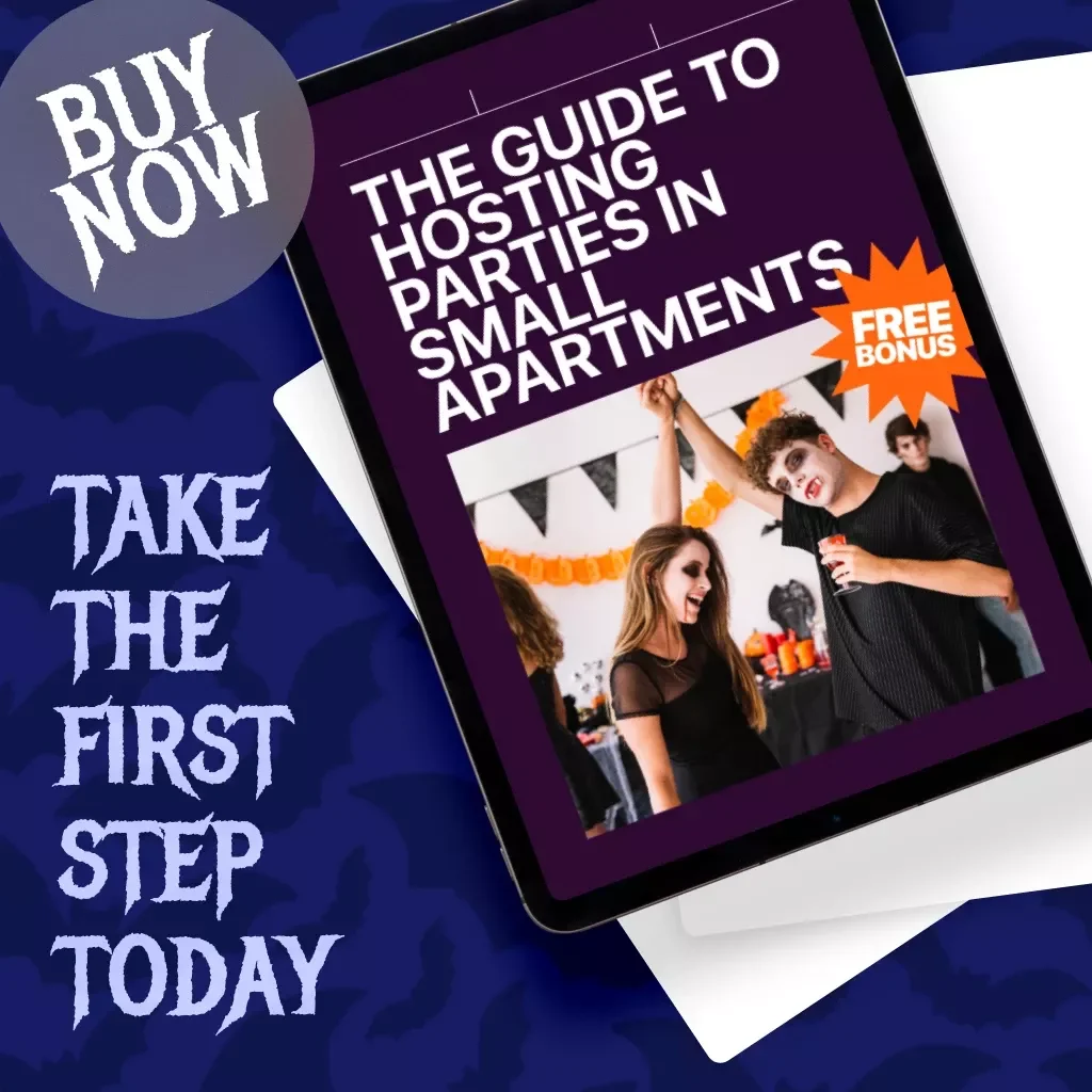 The Guide to Hosting Parties in Small Apartments | Space-Smart Setup Ideas | Party for Tiny Apartments | Digital eBook Download