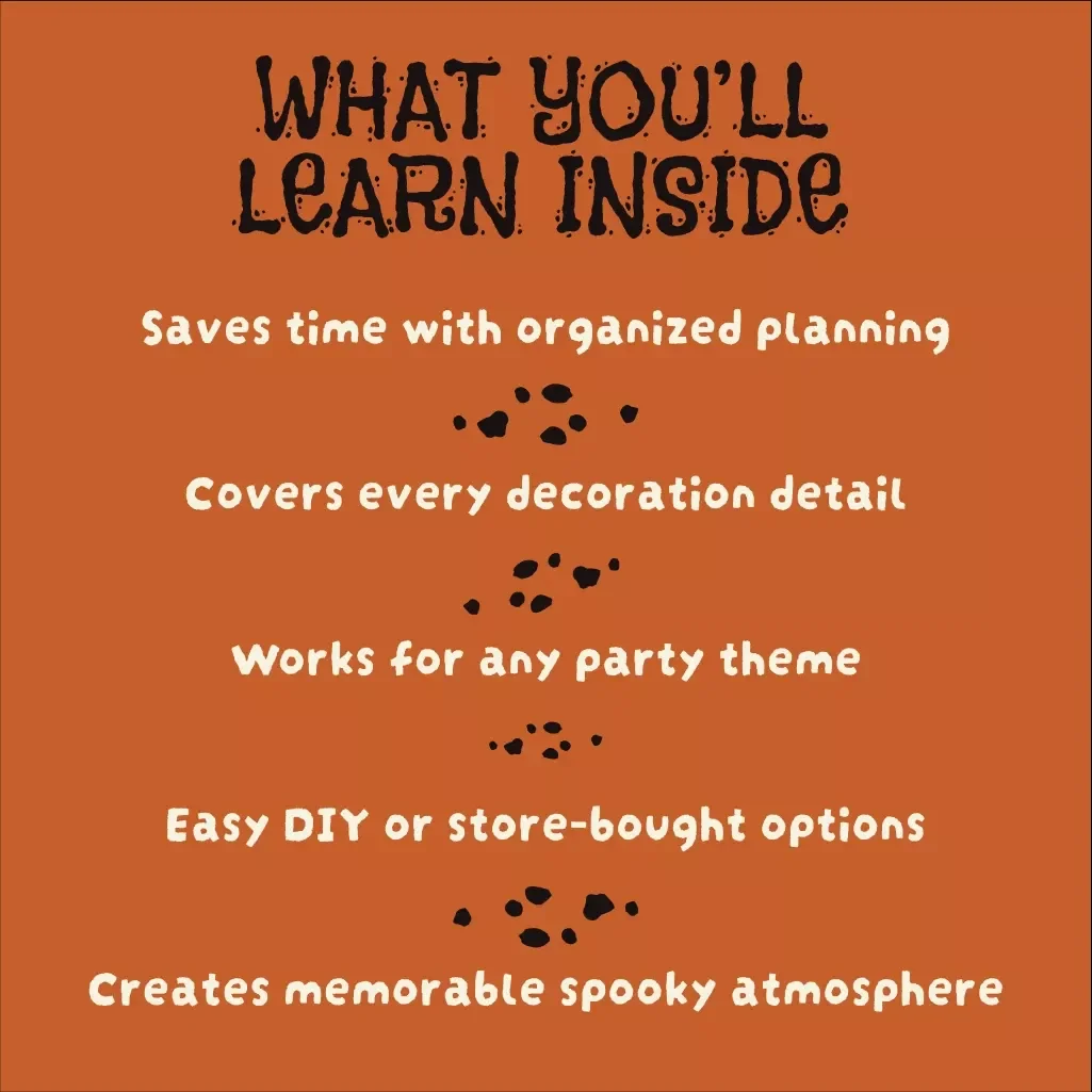 Hauntingly Beautiful Halloween Party Decoration Checklist | Digital Download eBook, Halloween Decor Guide, Spooky Party Planning PDF