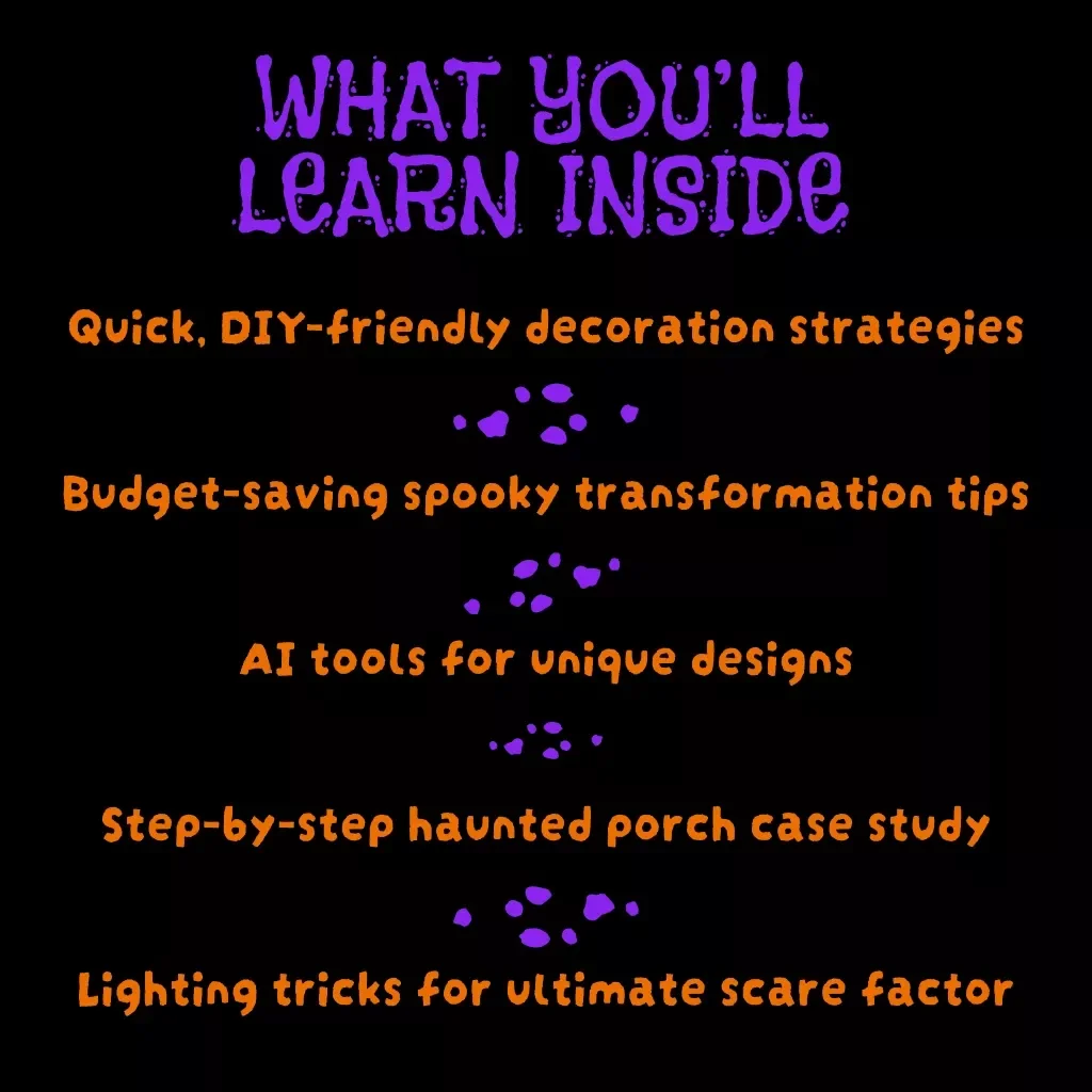 Spooky Halloween Yard Decorations | Digital Guide for DIY Outdoor Haunted Decor, Themes, and Lighting Ideas
