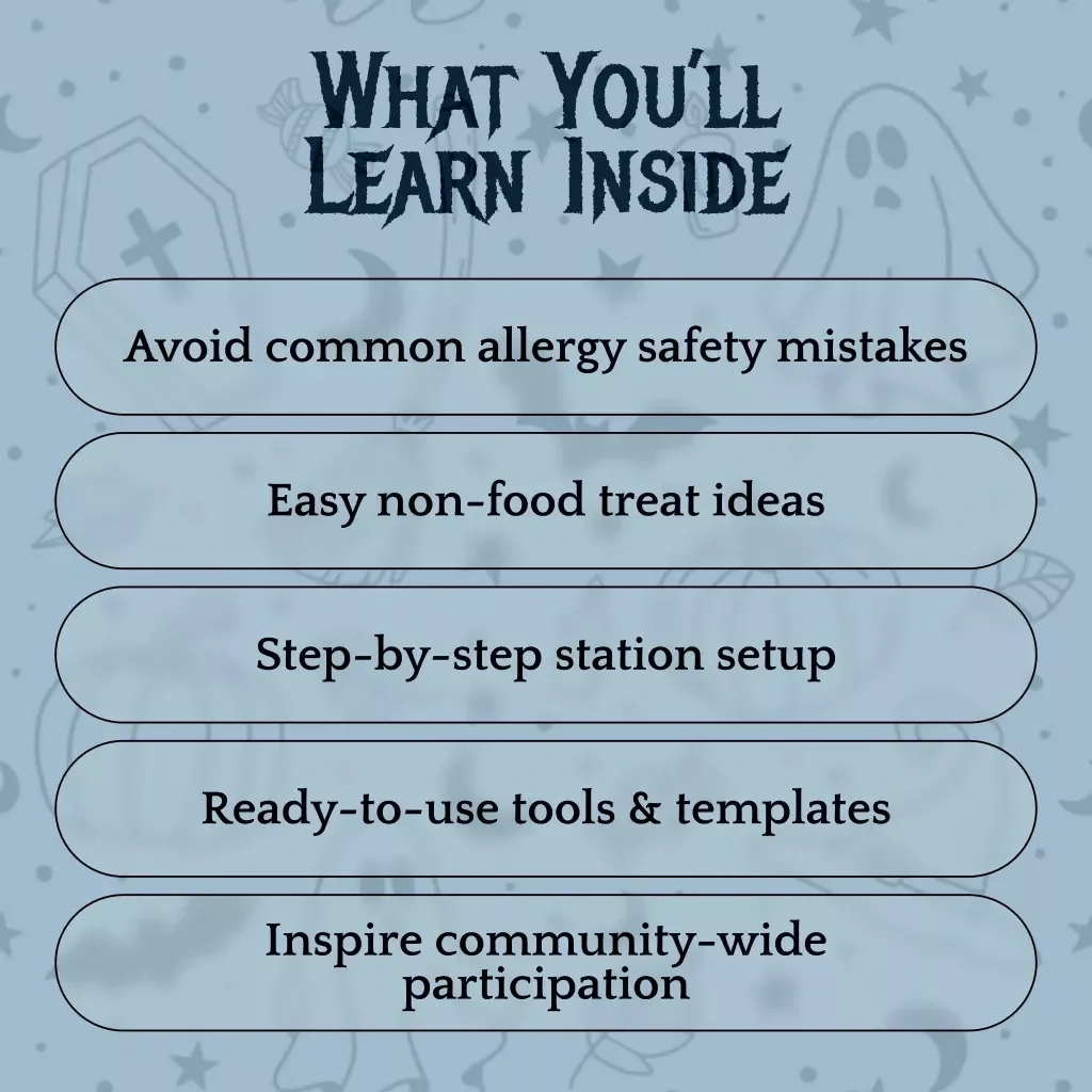 Teal Pumpkin Playbook | Allergy-Safe Halloween Guide | Non-Food Treat Ideas & Digital Planning Templates