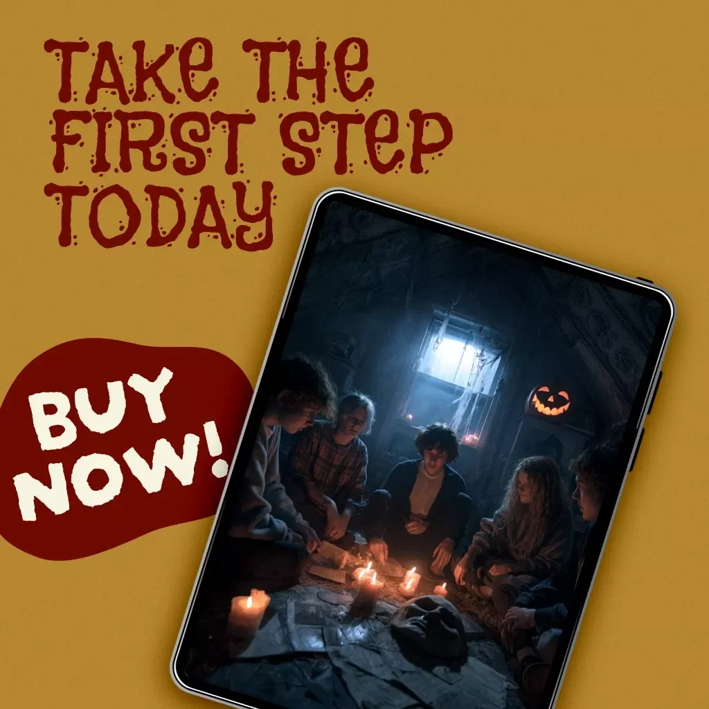 AI Halloween Game Master: Spooky Party Checklist | Digital Download Riddles, Clues & Scary Scripts for Haunted Party Games