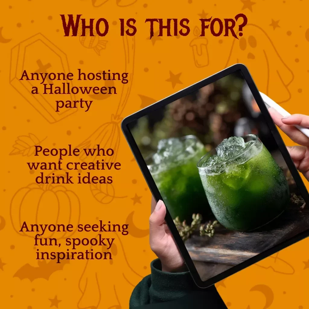 Spooky Sips for Halloween | Digital eBook of Spooky Halloween Drinks, Cocktails, and Mocktails Guide