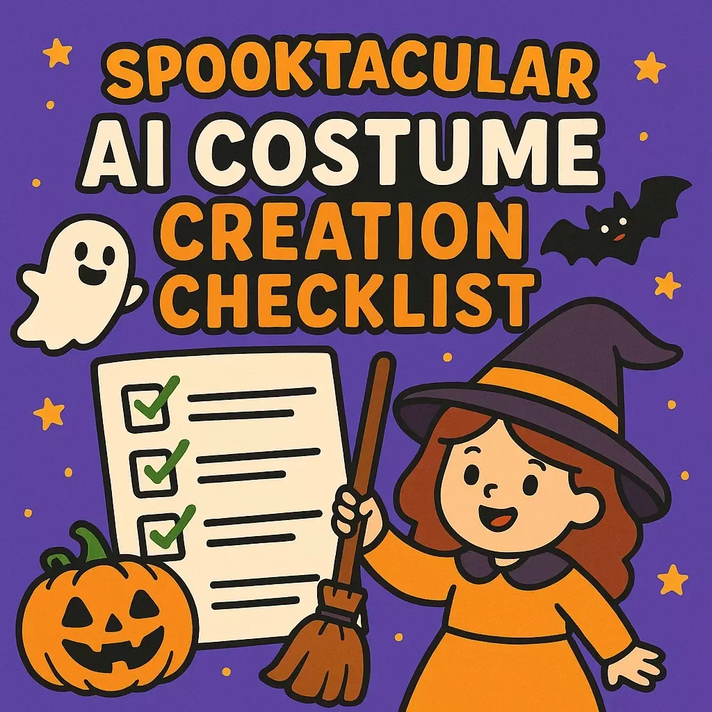 Spooktacular AI Costume Creation Checklist | Digital Download Halloween Guide | ai halloween costume generator: from prompt to outfit