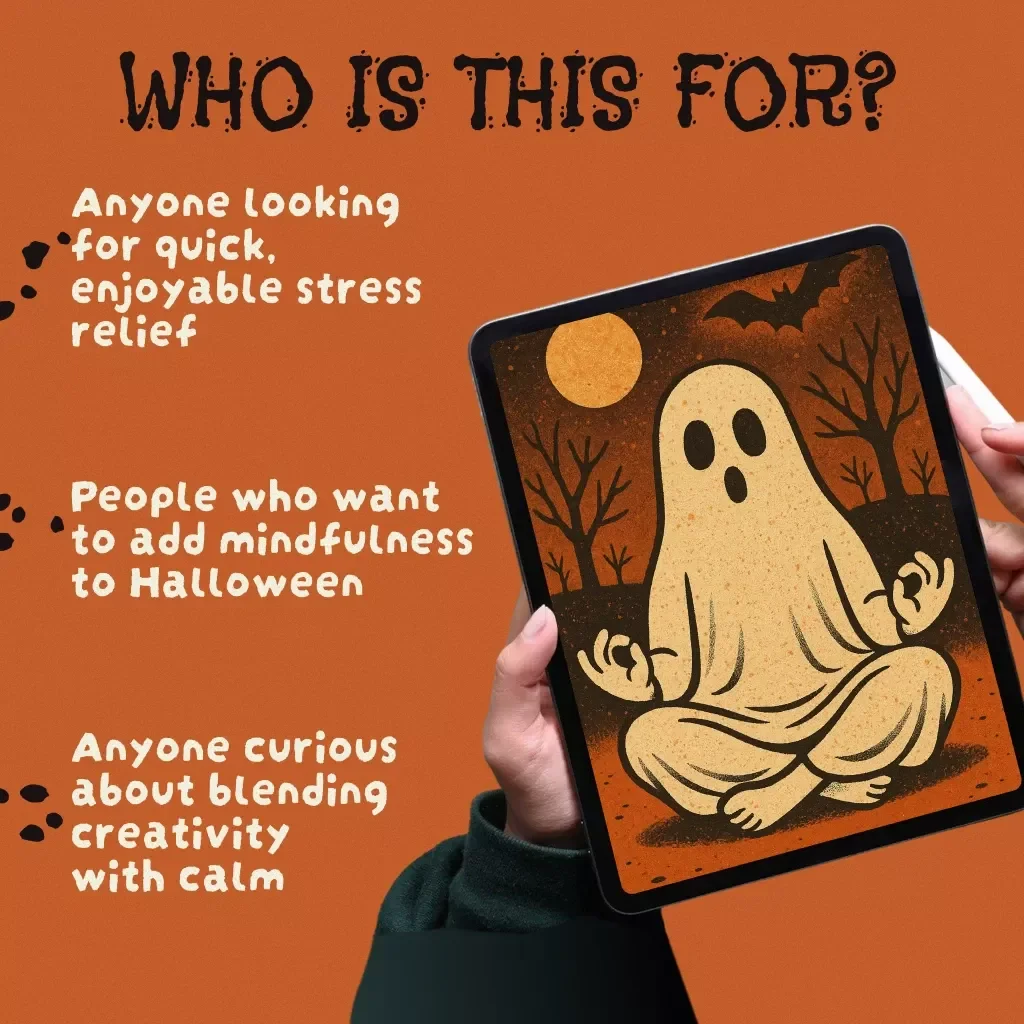 Spooky Calm: Halloween Micro-Meditation Routine Guide | Quick Mindfulness eBook for Halloween Relaxation and AI-Powered Meditation Prompts