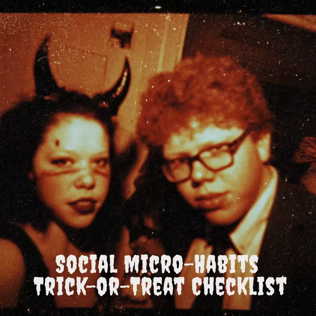 Social Micro-Habits Trick-or-Treat Checklist | Digital Halloween Social Skills Guide | Printable eBook & Checklist for Kids, Families & Hosts | Social Micro-Habits During Trick-Or-Treat