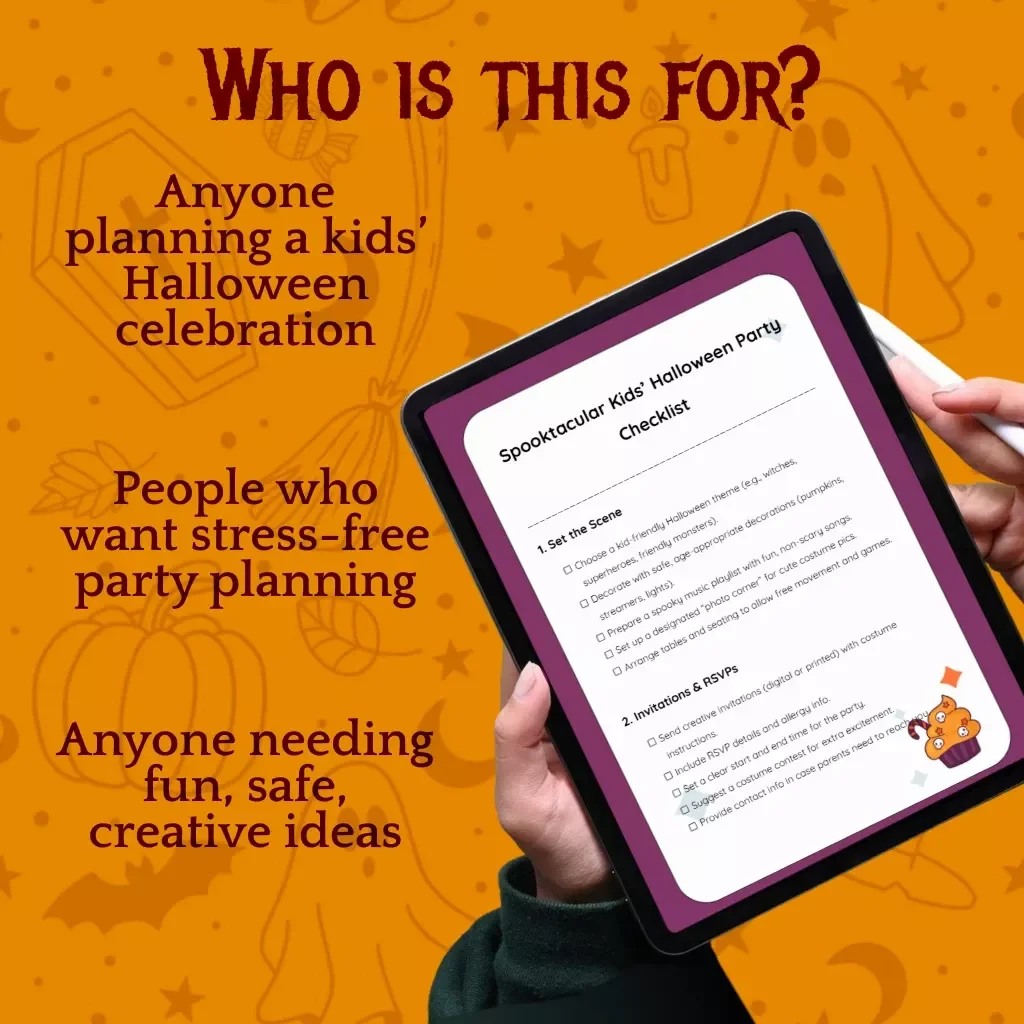Spooktacular Kids’ Halloween Party Checklist | Digital Download | Fun Halloween Party Ideas for Kids | Printable Guide