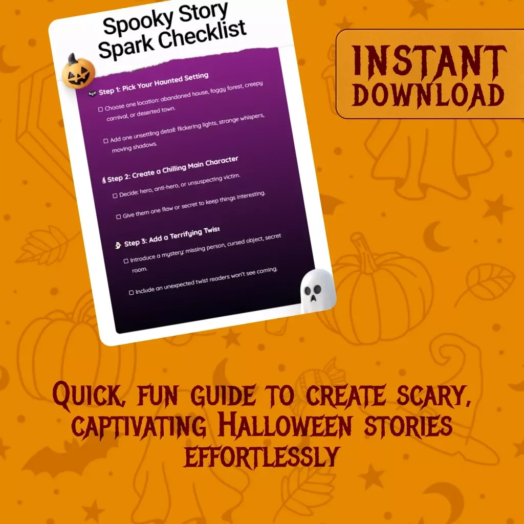 Spooky Story Spark Checklist – Creative Guide for Spooky Story Ideas