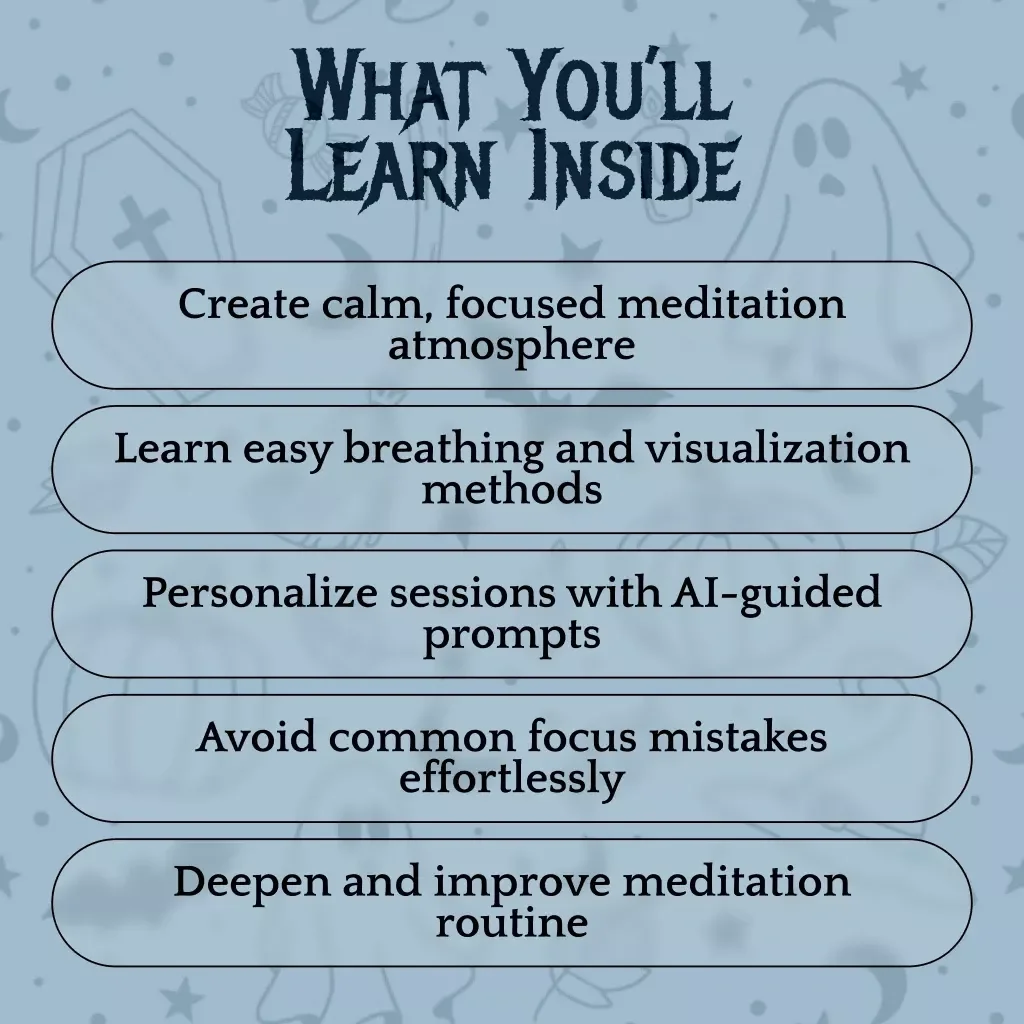 Haunted Meditation Flow: A Guided Calm Routine | Digital Download Guide for Relaxation, Mindfulness & AI-Powered Meditation