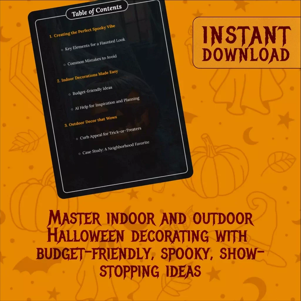 Spooky Halloween House Guide: Haunted House Decor Ideas, Indoor & Outdoor Decorations, Budget-Friendly Halloween Planning Checklist