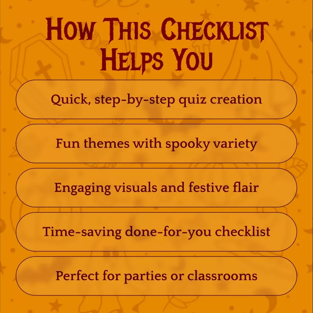Halloween Fact-or-Fiction Quiz Checklist | How to Create a Halloween Fact-or-Fiction Quiz | Printable Digital Download Guide for Parties, Teachers & Families