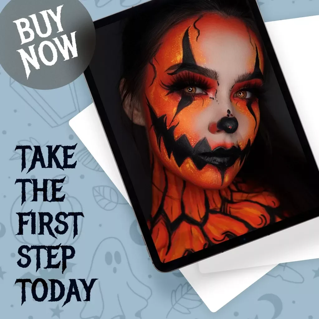 Spooky Makeup Mastery Checklist | Printable Spooky Makeup Tutorial Checklist | Halloween eBook Guide for Beginners & Pros