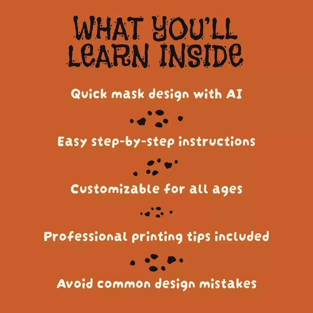 AI Costume Magic: Create Printable Halloween Masks in Minutes | Digital Download Guide | How AI Helps Generate Printable Halloween Masks | eBook, DIY Checklist & Creative Ideas