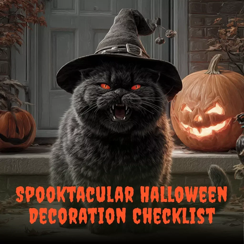 Spooktacular Halloween Decoration Checklist | Printable Digital Download | Halloween Decoration Ideas Guide & DIY Planner