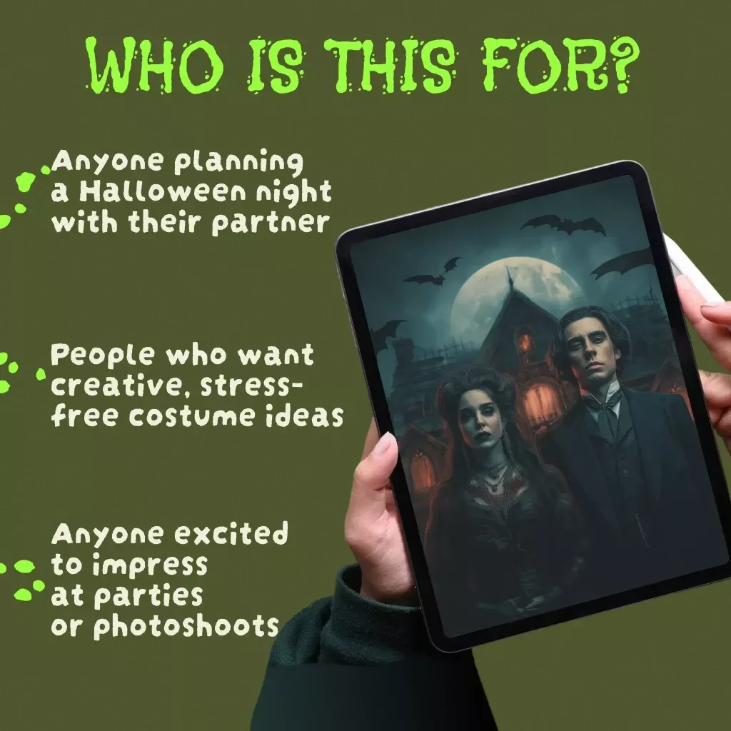 Spooktacular Couples Costume Checklist | Ultimate Digital Halloween Guide for Couples | Halloween Costumes for Couples Ideas, DIY & Planning Printable