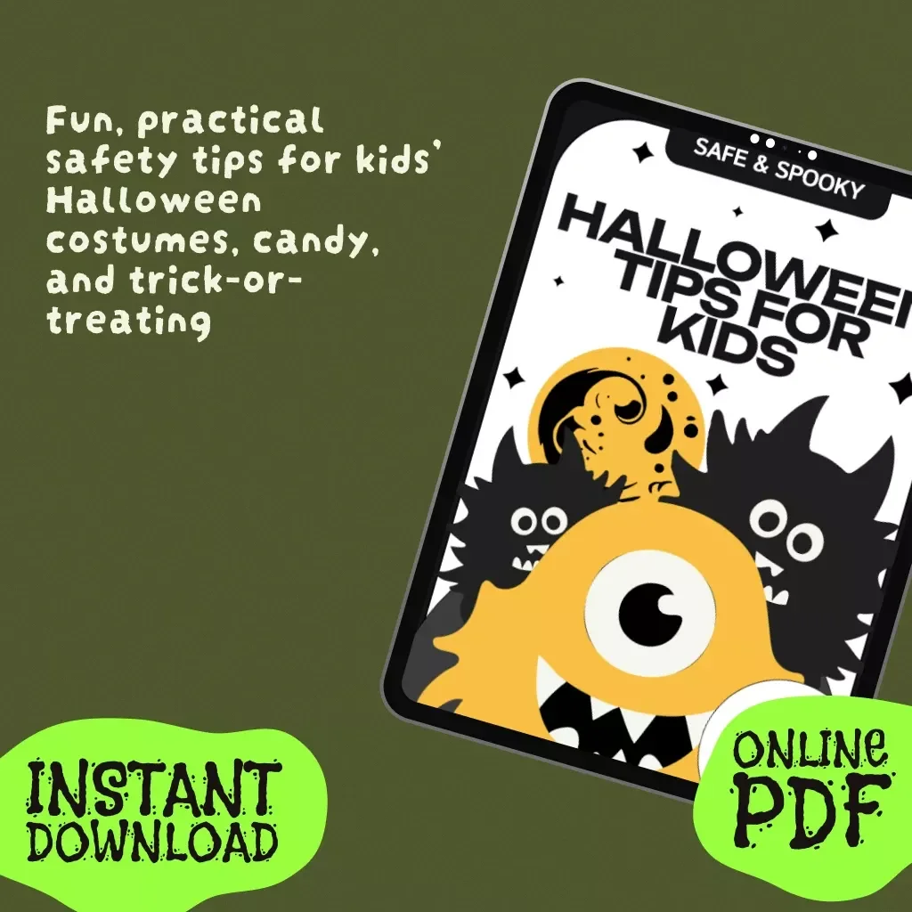 Safe & Spooky: Halloween Tips for Kids | Digital Download eBook | Halloween Safety Tips for Kids Guide, Checklist & Family Resource