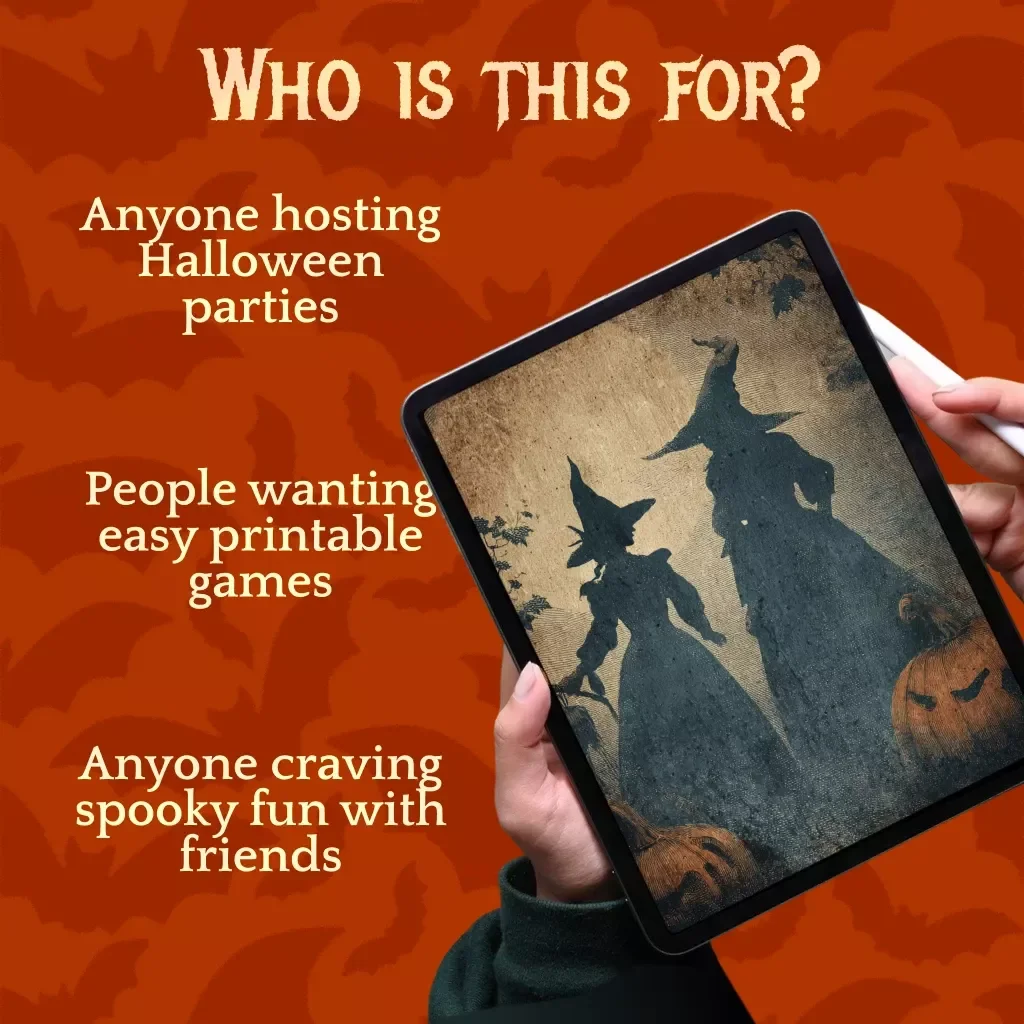 Printable Who Is Most Like a Witch Game | Fun Halloween Party Guide, eBook & Checklist for Adults, Kids & Teens | Digital Download Witchy Party Activity