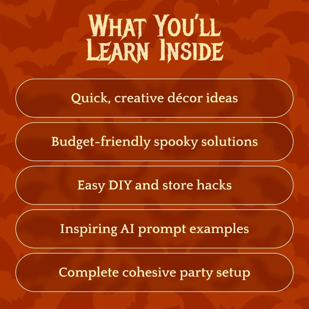 Spooky Halloween Aesthetic | Digital Download Guide for Décor, Costumes, DIY Tips, and Party Inspiration