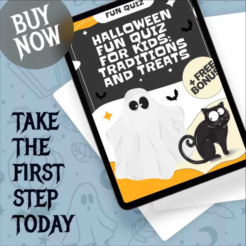 Halloween Fun Quiz for Kids: Traditions and Treats | Printable Halloween Traditions Quiz for Kids | Fun Digital Download eBook & Guide