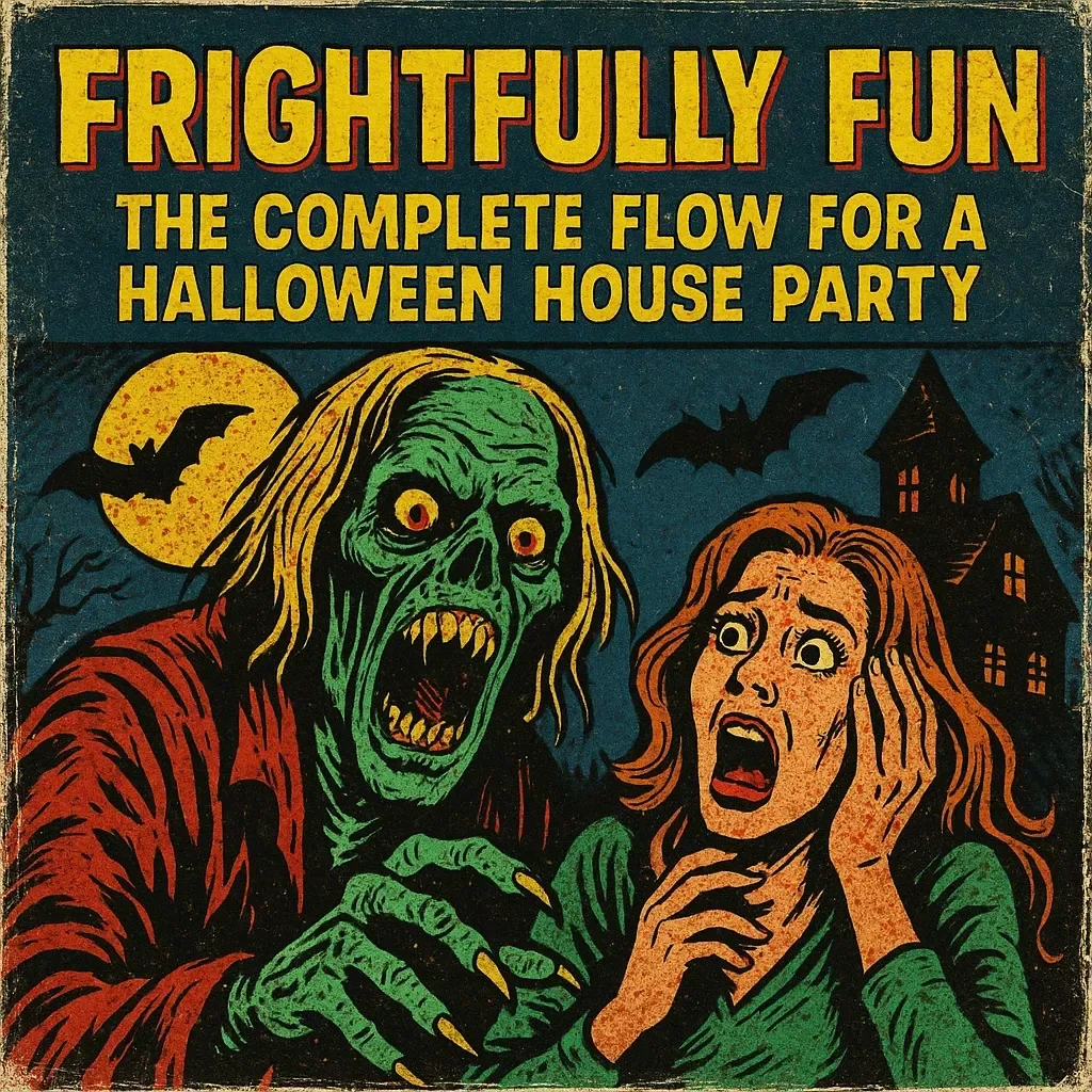 Frightfully Fun: The Complete Flow for a Halloween House Party | Digital eBook Guide with Entry, Games & Goodbye Rituals