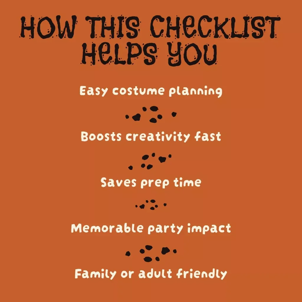 Spooky Halloween Characters Checklist | Digital Download | Costume Planning Guide for DIY Horror, Fantasy & Pop Culture Villains