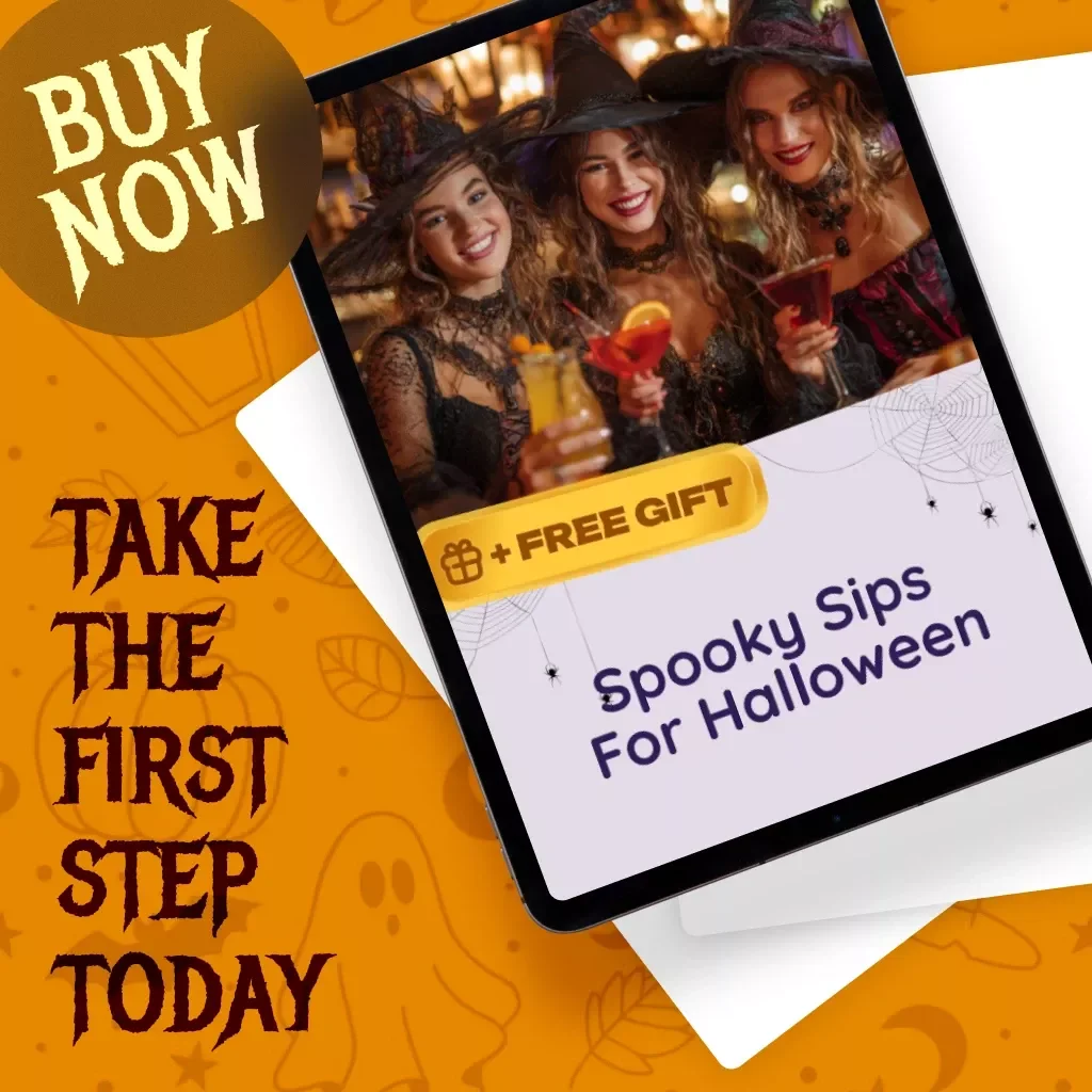 Spooky Sips for Halloween | Digital eBook of Spooky Halloween Drinks, Cocktails, and Mocktails Guide