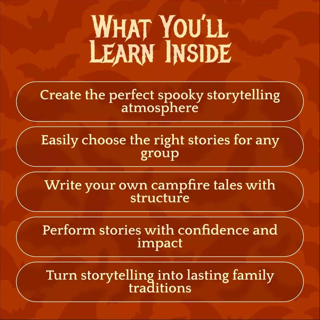 Tales by the Firelight | Spooky Campfire Stories eBook | Digital Download Guide for Storytelling, Performance Tips, and Creating Traditions