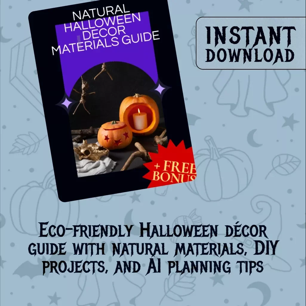 Natural Halloween Decor Materials Guide | Eco-Friendly Halloween Decorations, DIY Ideas, Sustainable Seasonal eBook Digital Download