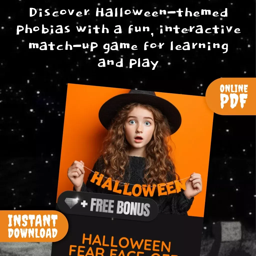 Halloween Fear Face-Off: Match the Phobia, Win the Game | Halloween Phobia Match-Up Game Digital Download Guide & eBook
